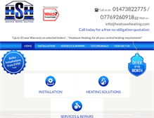Tablet Screenshot of heatsaveheating.com